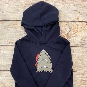 Gap Kids Navy Pull Over with shark zipper